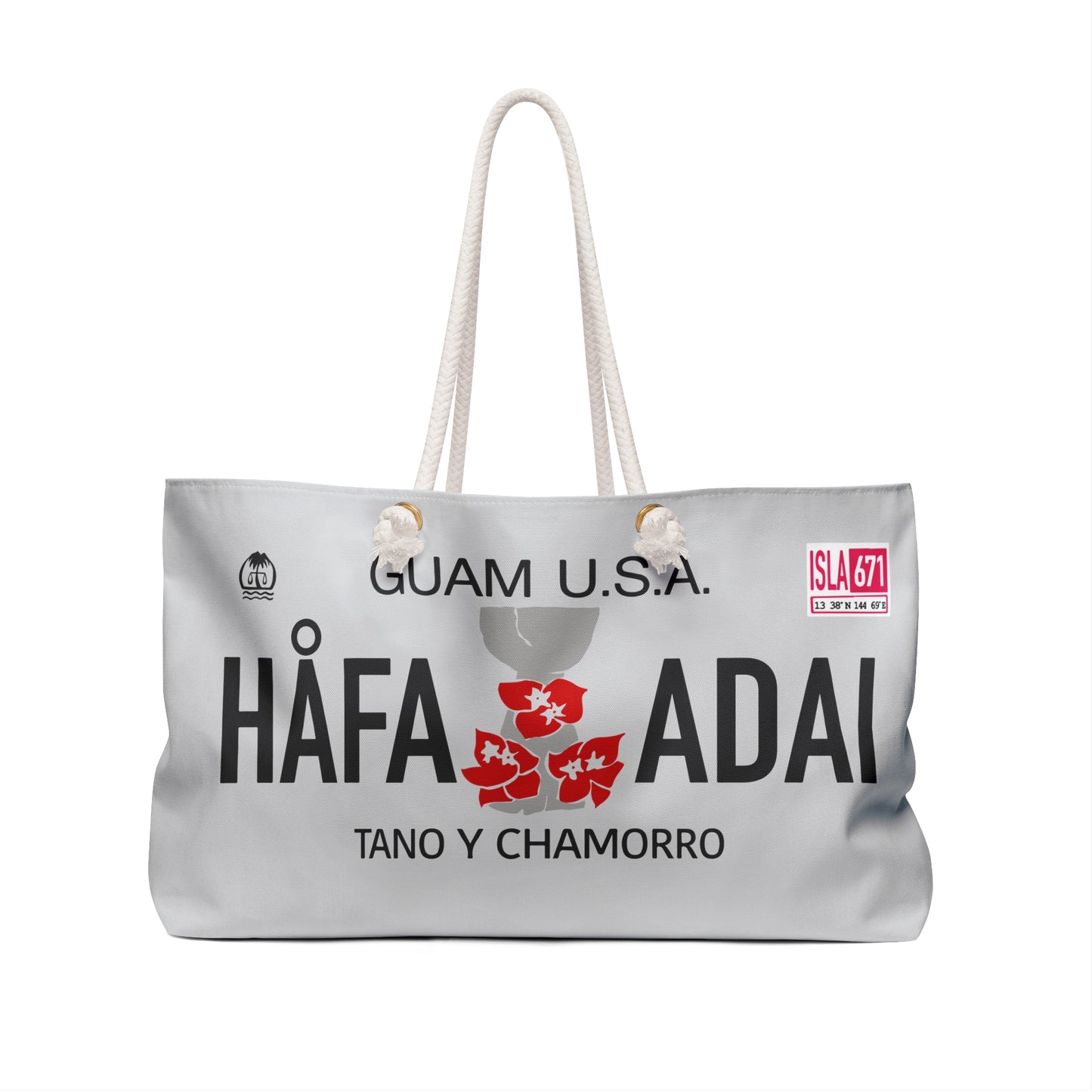 GUAM License Plate - Beach Tote