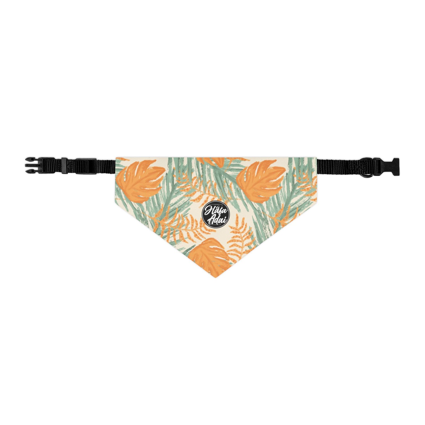 Orange & Green - Pet Bandana Collar