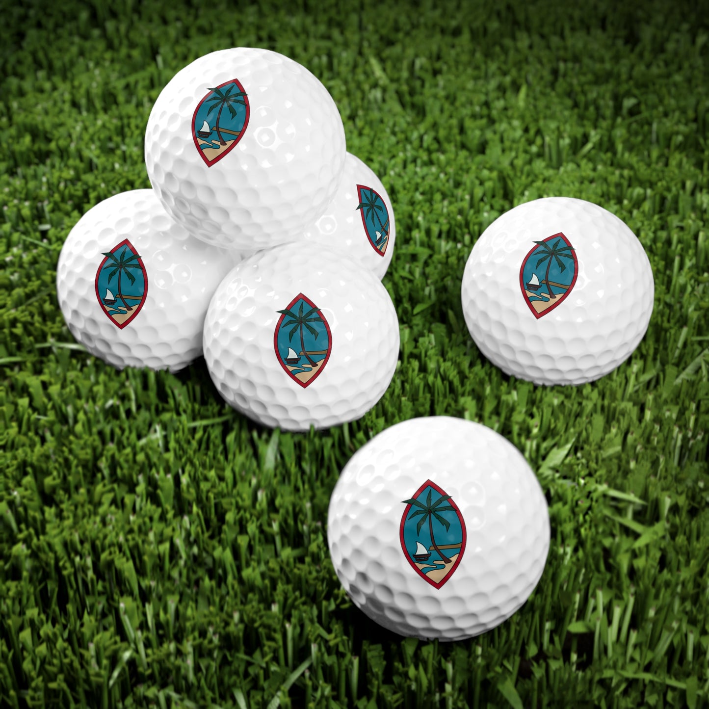 Guam - Golf Balls, 6pcs