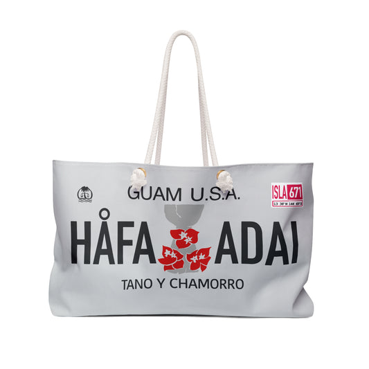 GUAM License Plate - Beach Tote