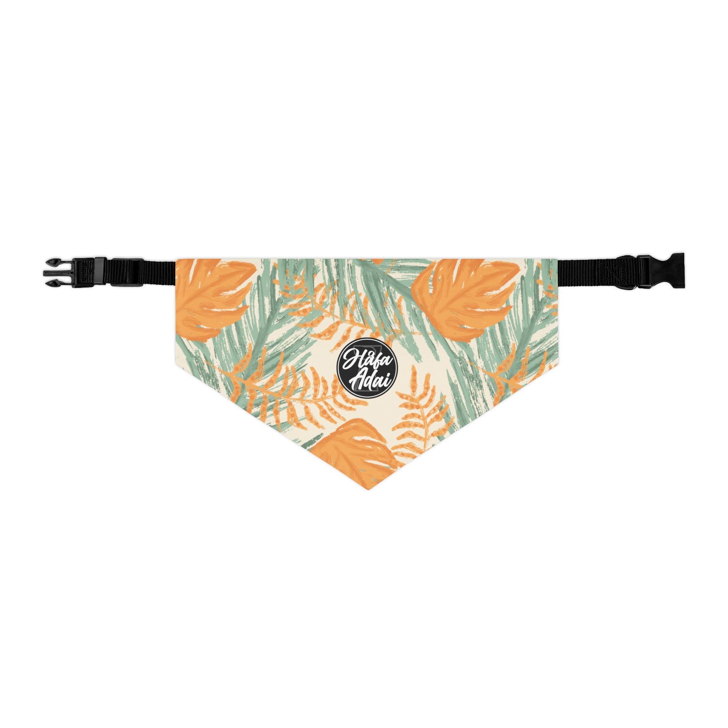 Orange & Green - Pet Bandana Collar