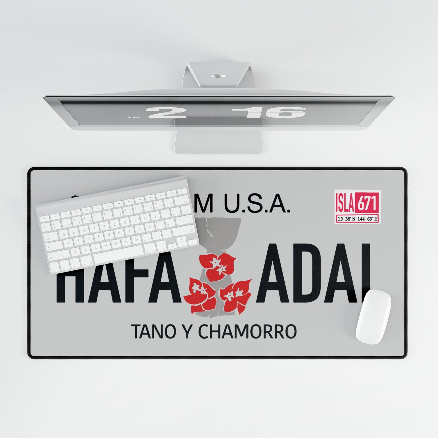 GUAM License Plate - Desk Mats