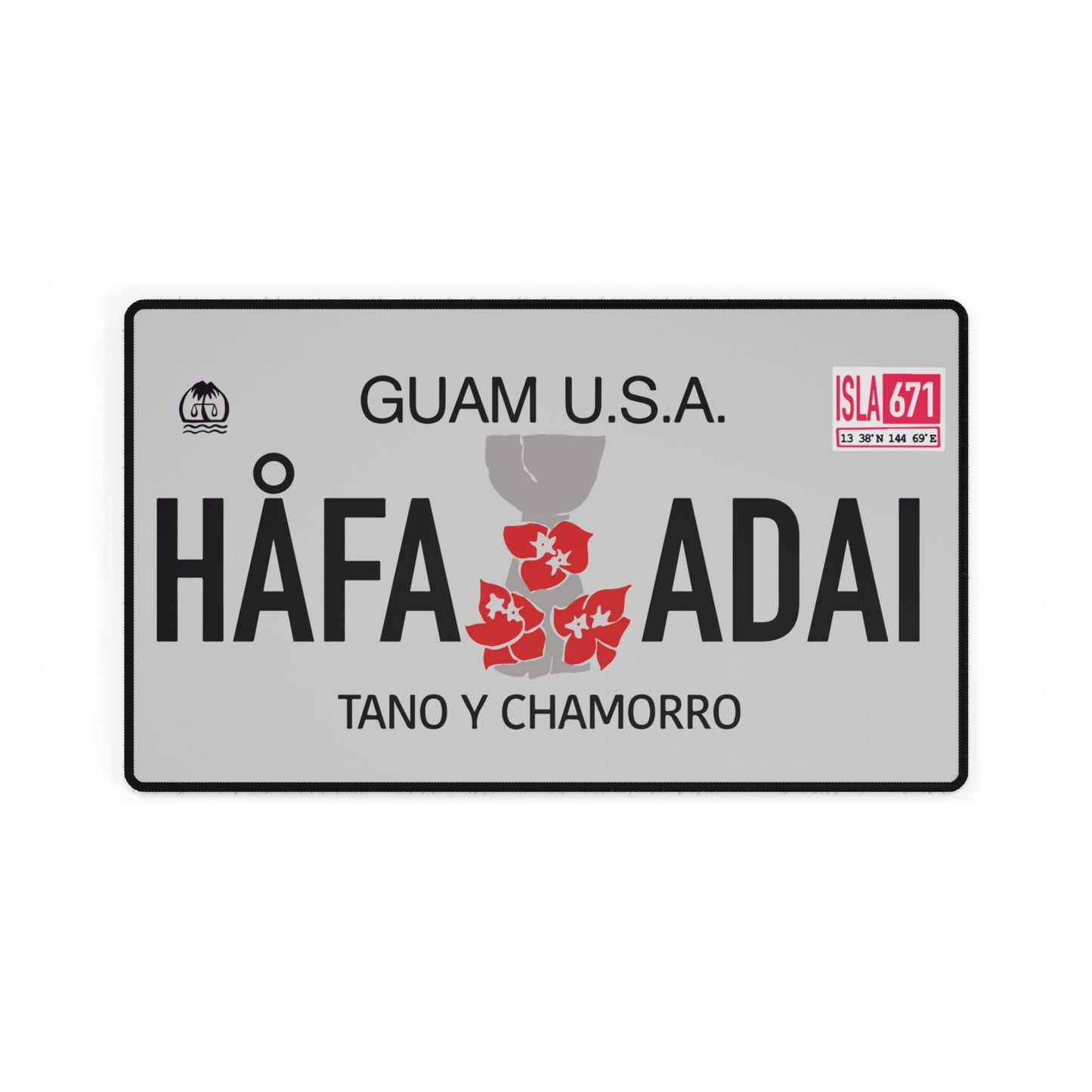 GUAM License Plate - Desk Mats