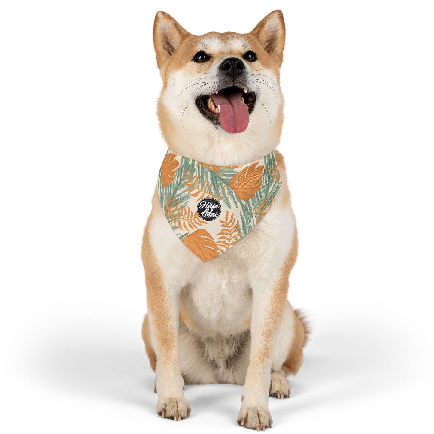 Orange & Green - Pet Bandana Collar