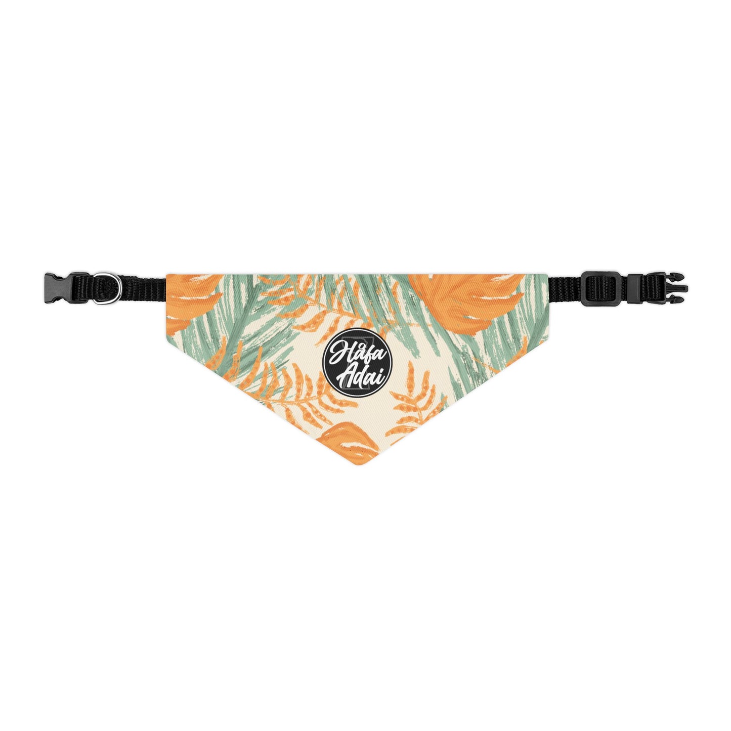 Orange & Green - Pet Bandana Collar