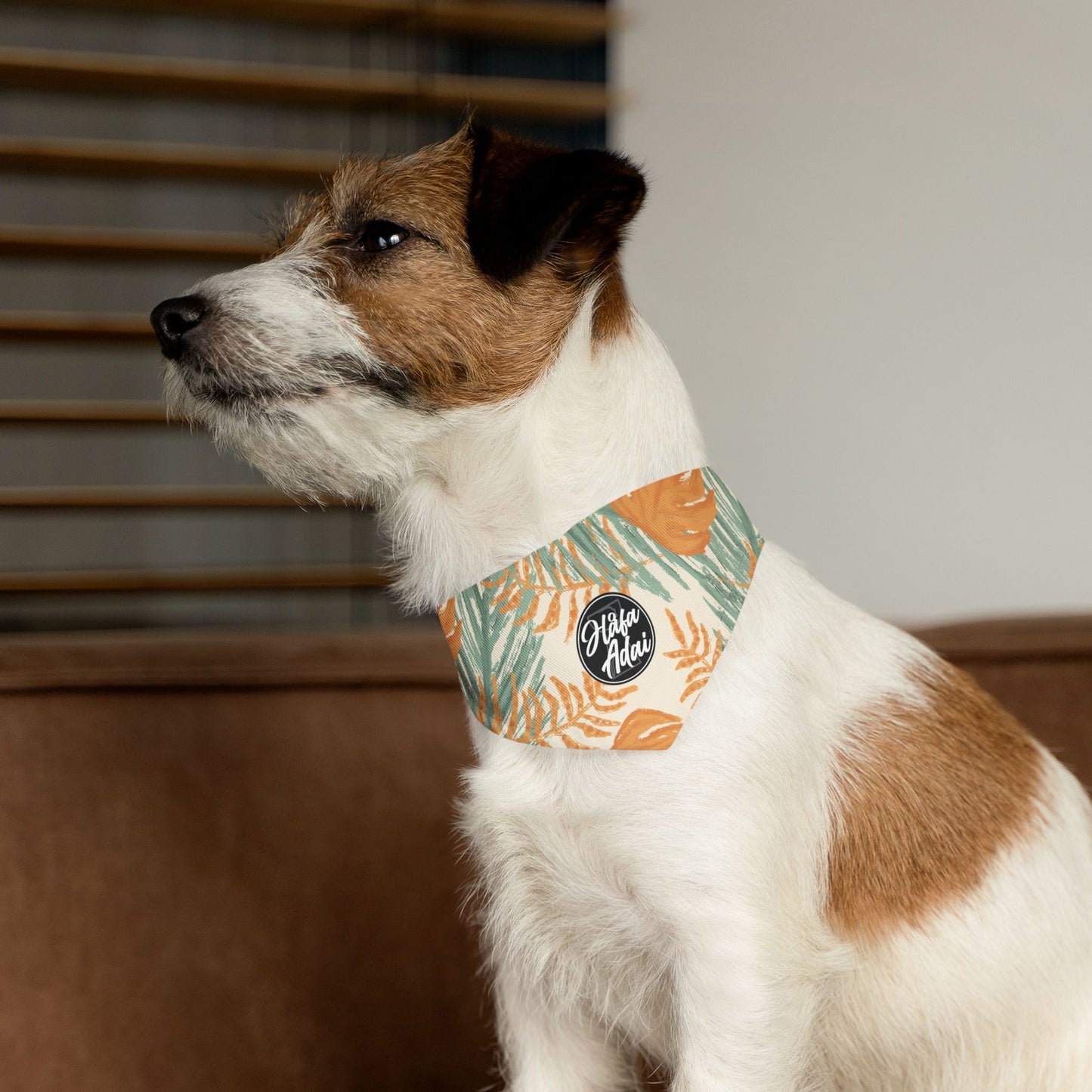 Orange & Green - Pet Bandana Collar