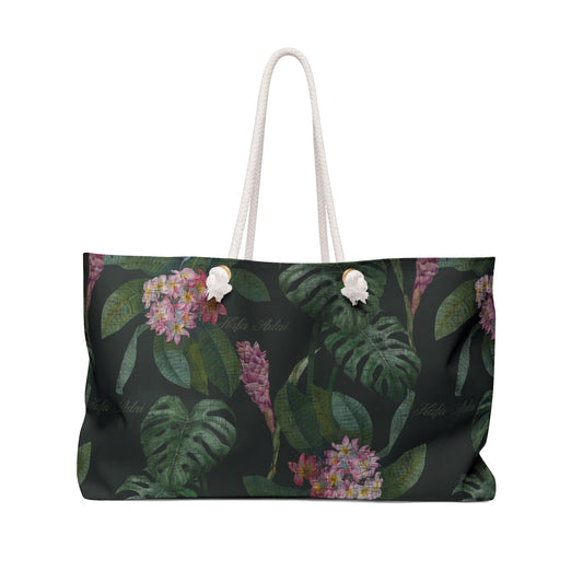 Pink Ginger and Plumeria - Beach Tote