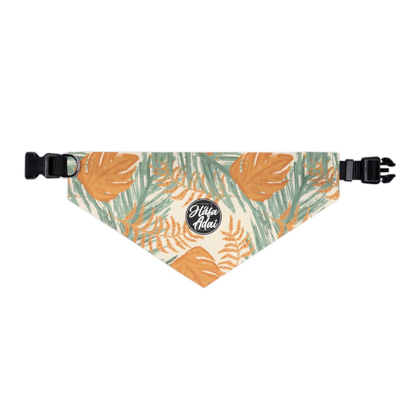 Orange & Green - Pet Bandana Collar