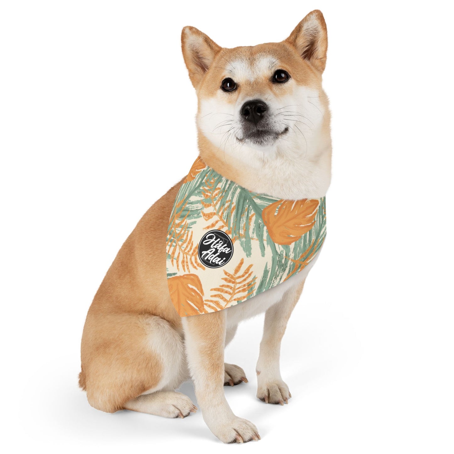 Orange & Green - Pet Bandana Collar